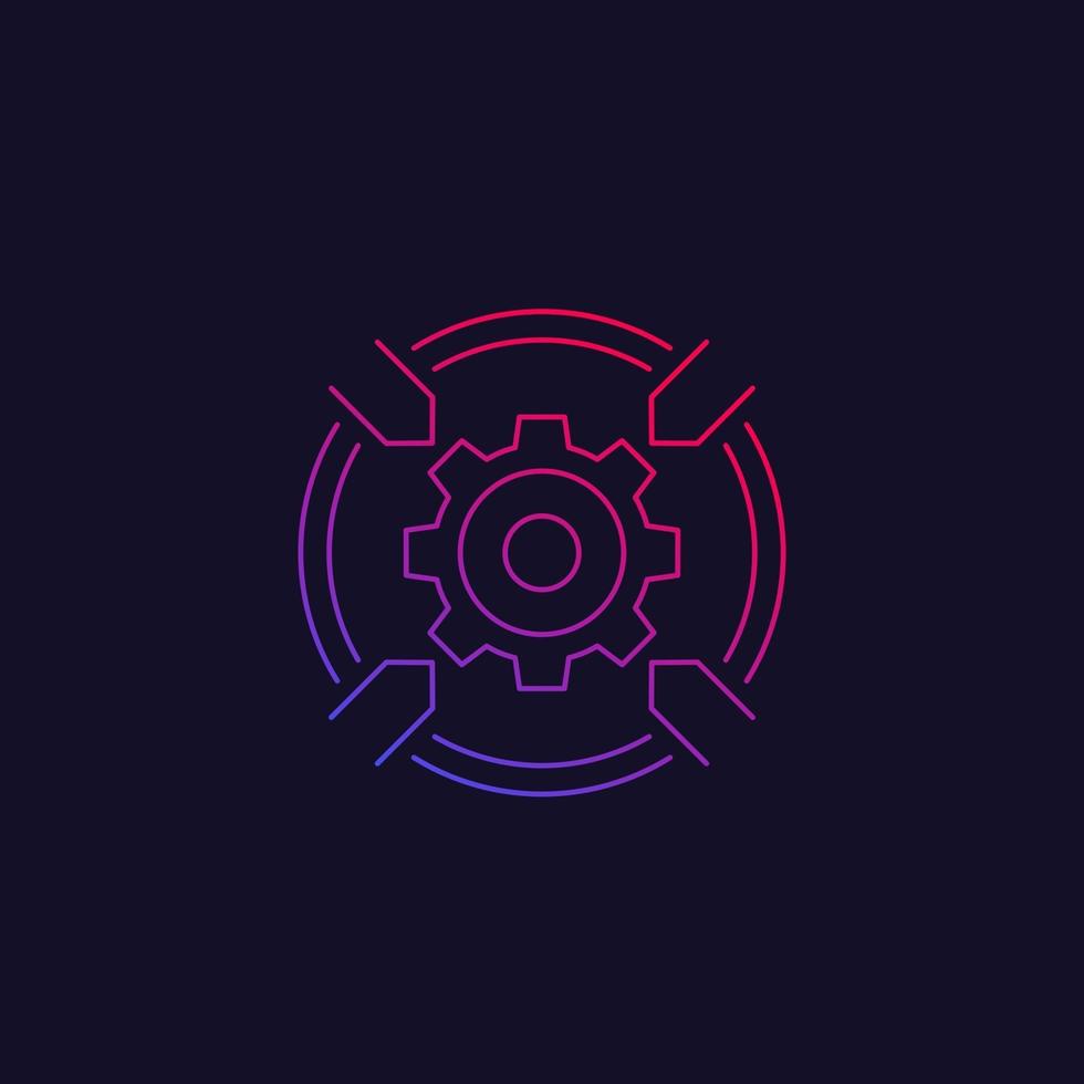 software integration gears icon