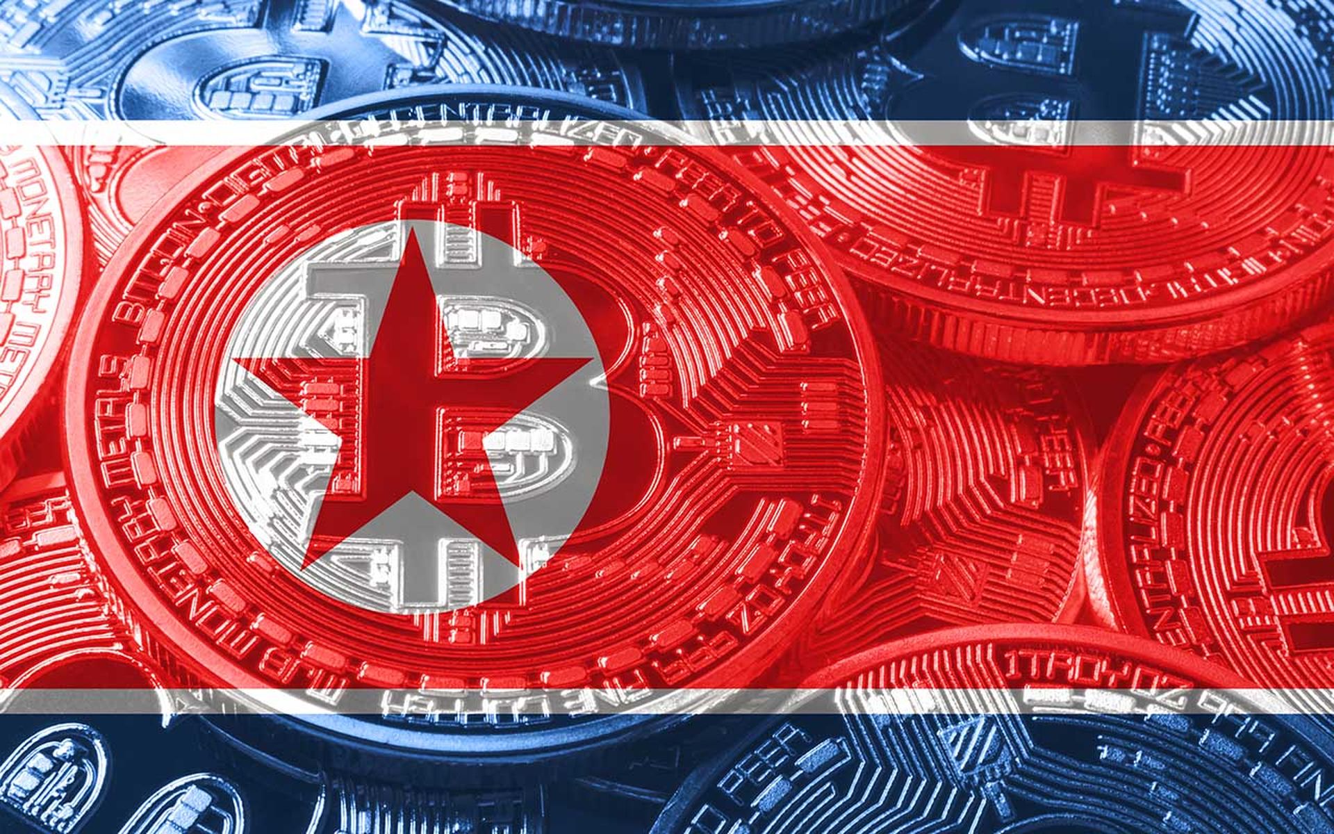 North Korea flag hacking crypto